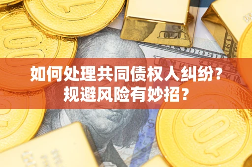 北京如何处理共同债权人纠纷？规避风险有妙招？
